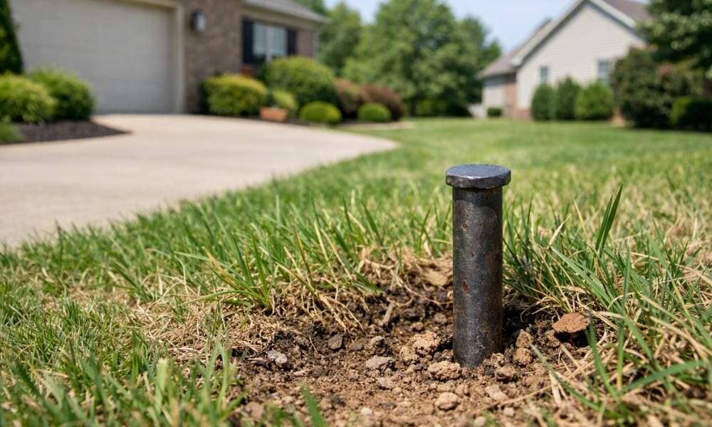 Property line marker bowling green ky - ALTA SURVEY Kentucky Property line marker in a residential yard in Bowling Green, KY