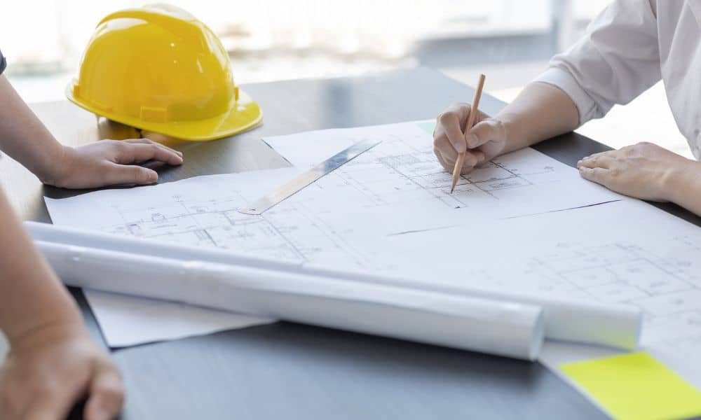 Survey documents and site plans reviewed for a commercial property refinance
